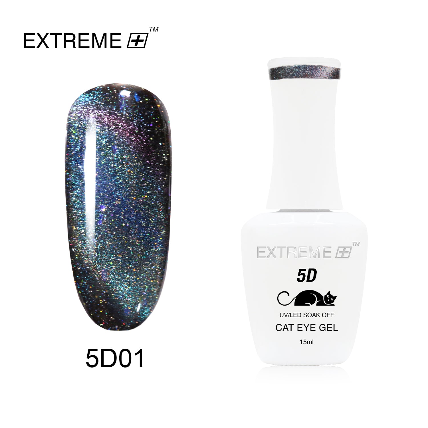 EXTREME+ 5D Cat Eye Gel #5D01