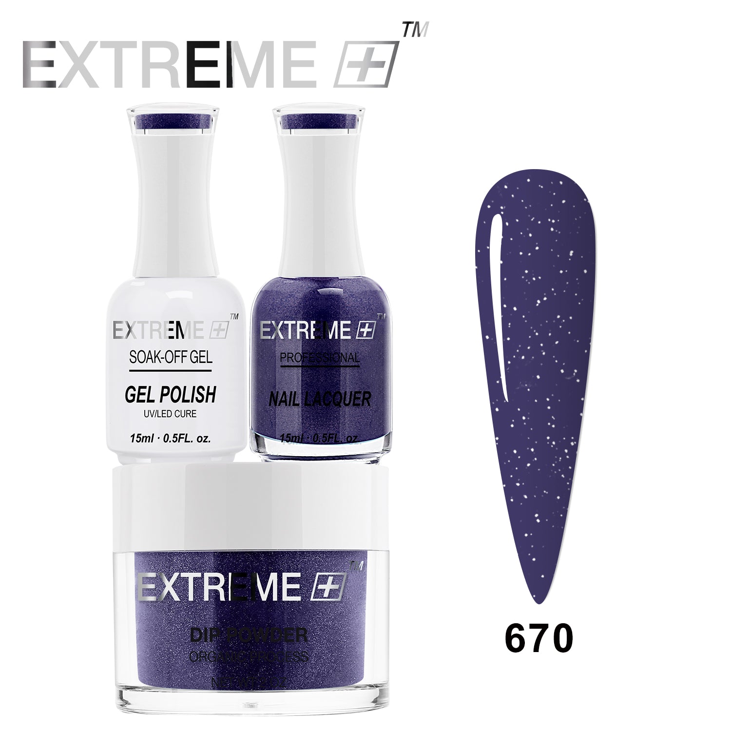 Bộ Combo EXTREME+ 3 trong 1 - Gel, Sơn mài &amp; Nhúng - #670