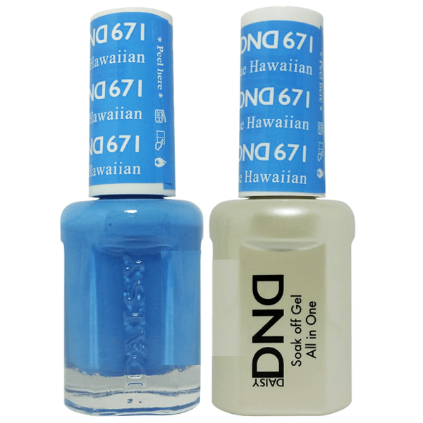 DND - Gel &amp; Lacquer #671 Blue Hawaiian