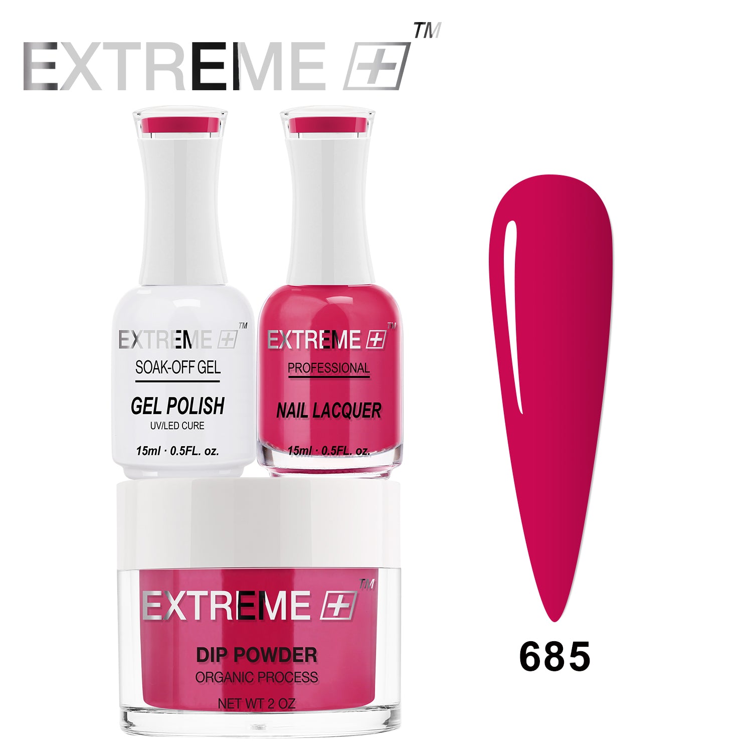 EXTREME+ 3 in 1 Combo Set - Gel, Lacquer, & Dip - #685