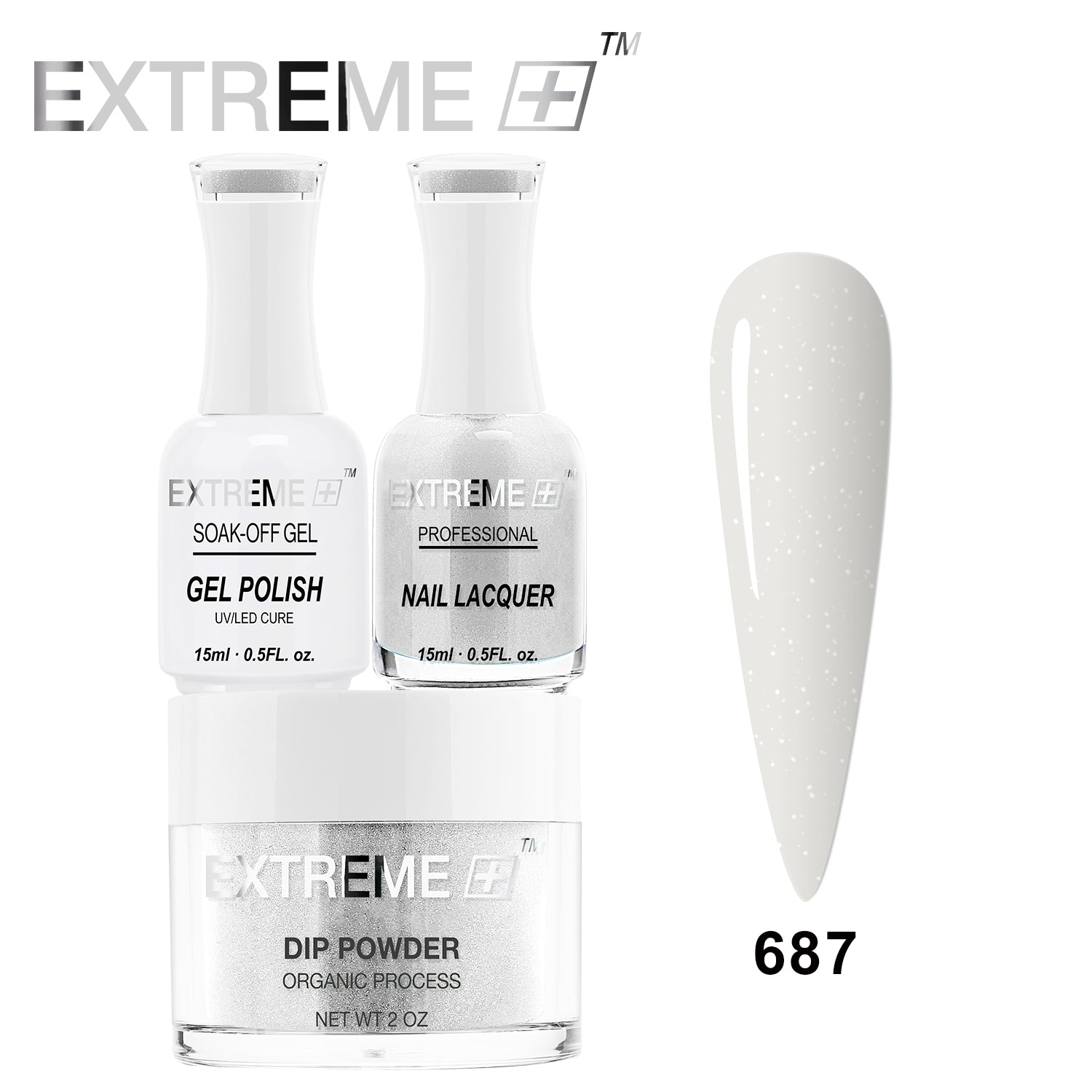 EXTREME+ 3 in 1 Combo Set - Gel, Lacquer, & Dip - #687