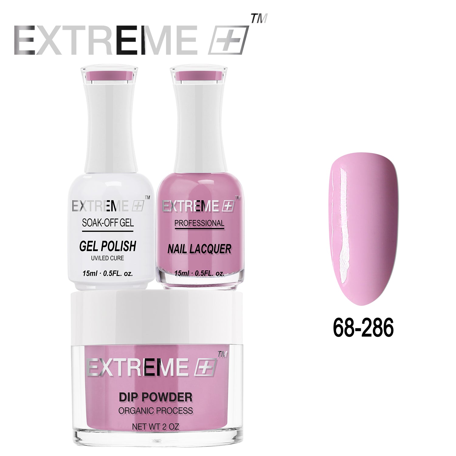 EXTREME+ All-in-One 3-in-1 Combo Set - Dip Powder, Gel Polish, and Nail Lacquer #068