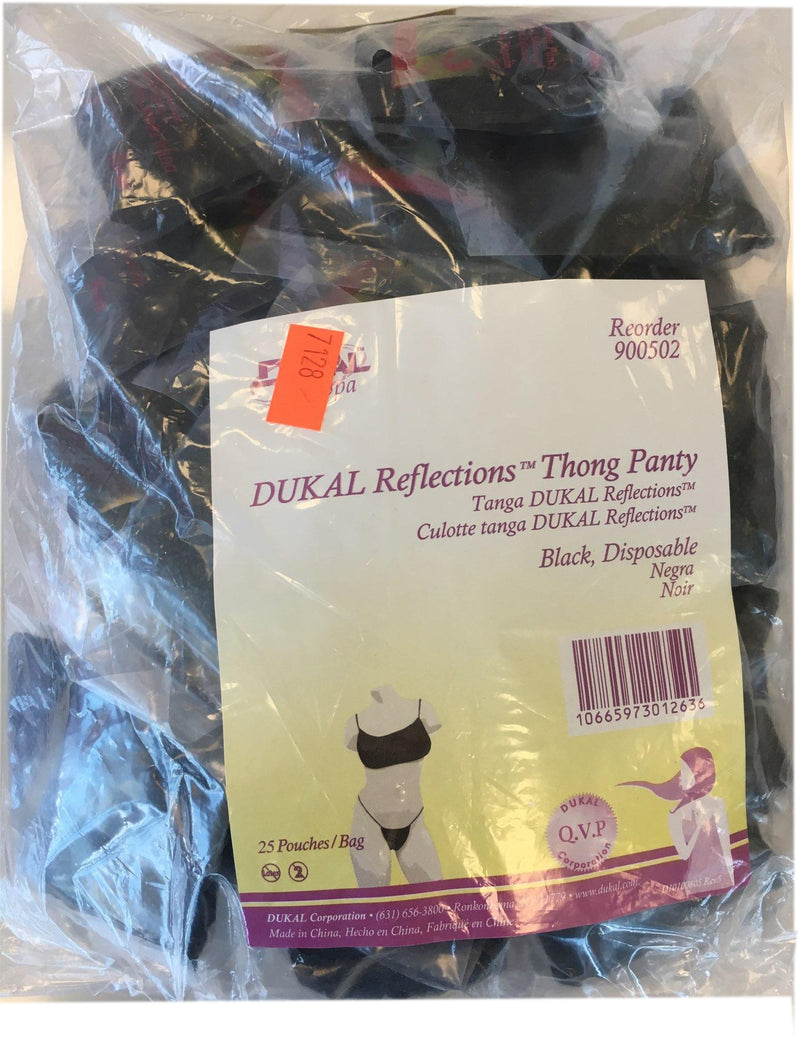 Dukal Thong Panty Bikini - Black