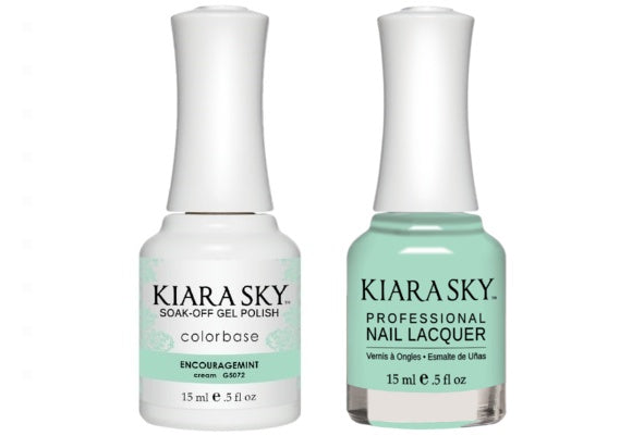 Kiara Sky All-In-One GEL + MATCHING LACQUER (DUO) - 5072 ENCOURAGEMINT