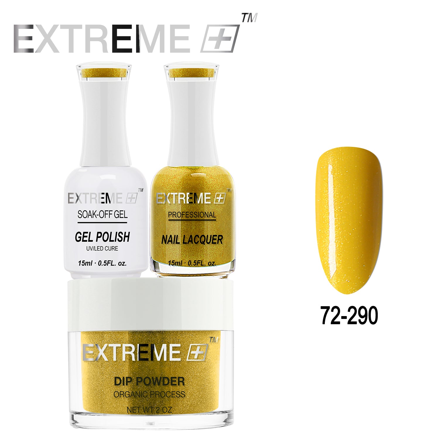 EXTREME+ All-in-One 3-in-1 Combo Set - Dip Powder, Gel Polish, and Nail Lacquer #072