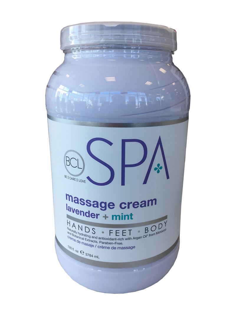 BCL Spa Massage Cream Lavender + Mint (128 oz)