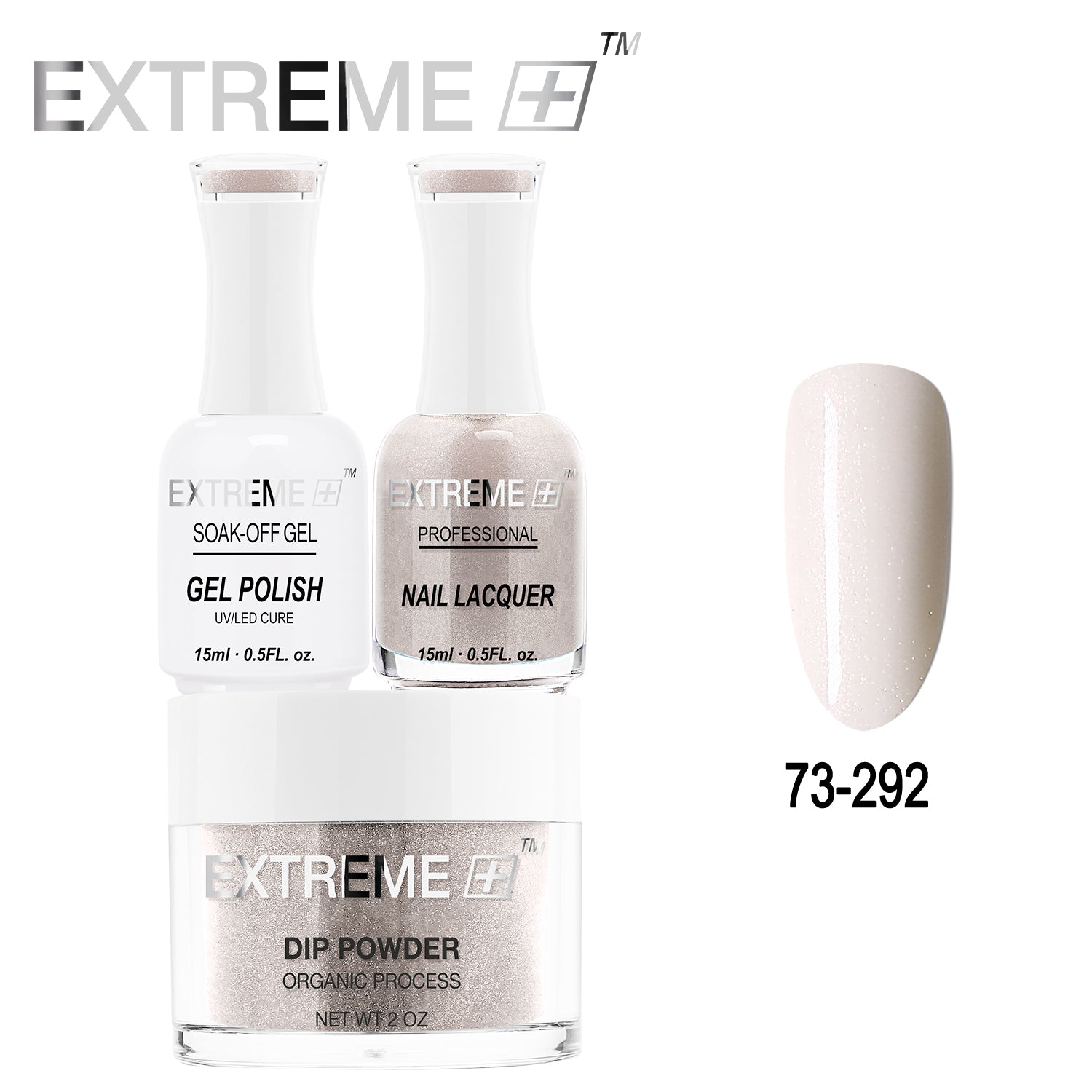 EXTREME+ All-in-One 3-in-1 Combo Set - Dip Powder, Gel Polish, and Nail Lacquer #073