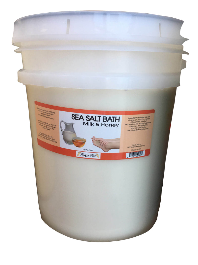 HappyFeet Salt Bath Bucket - Milk & Honey