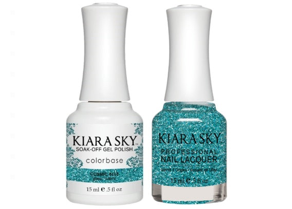 Kiara Sky All-In-One GEL + MATCHING LACQUER (DUO) - 5075 COSMIC BLUE