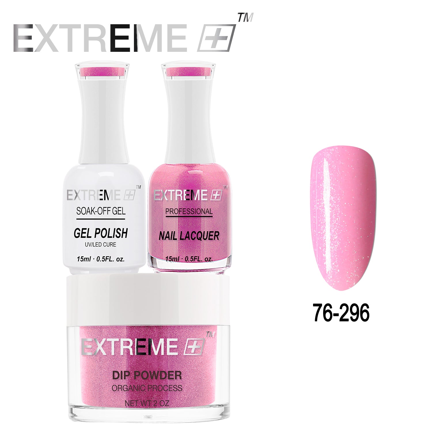 EXTREME+ All-in-One 3-in-1 Combo Set - Dip Powder, Gel Polish, and Nail Lacquer #076