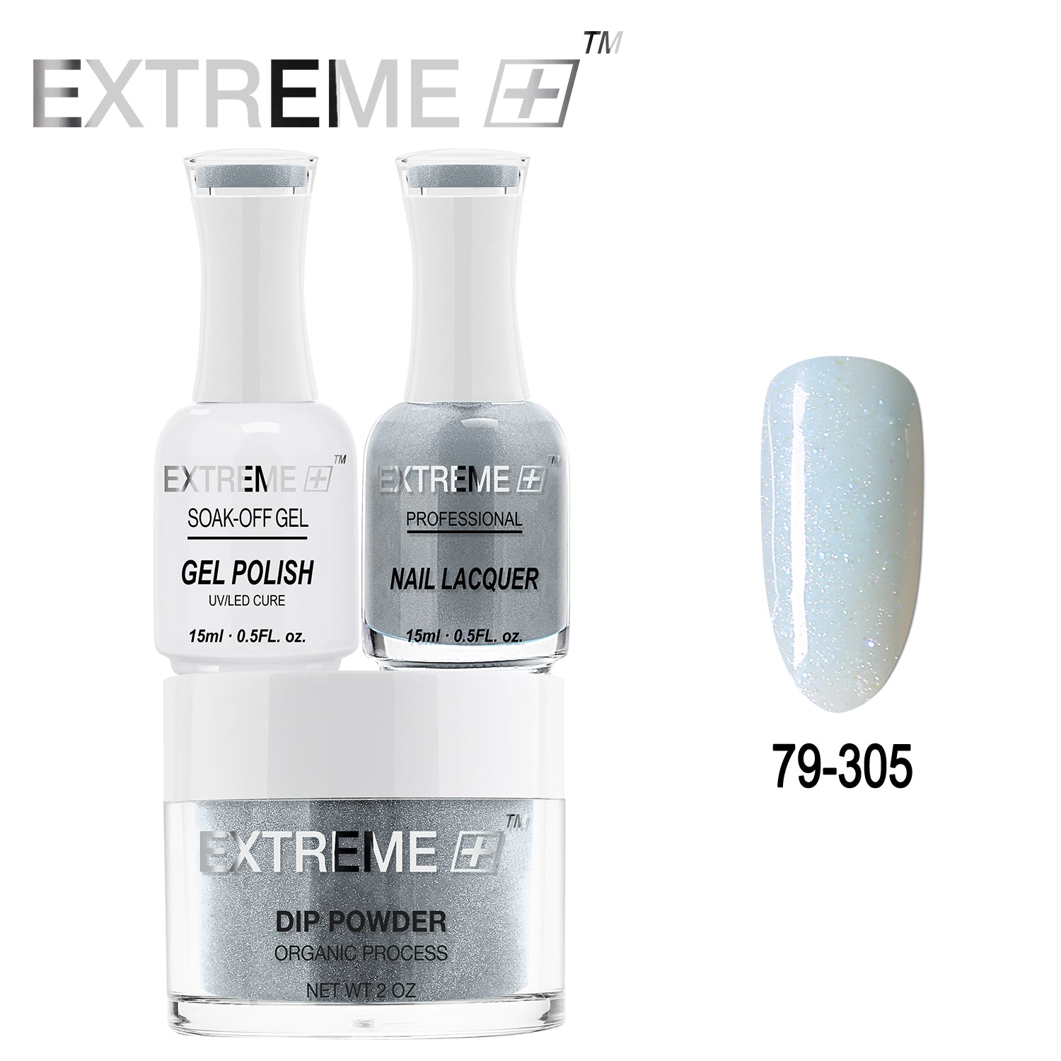 EXTREME+ All-in-One 3-in-1 Combo Set - Dip Powder, Gel Polish, and Nail Lacquer #079