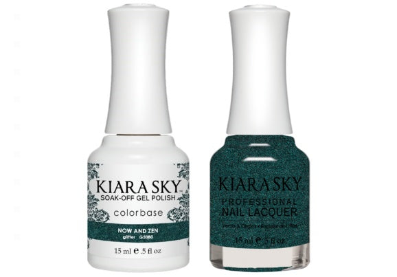 Kiara Sky All-In-One GEL + MATCHING LACQUER (DUO) - 5080 NOW AND ZEN