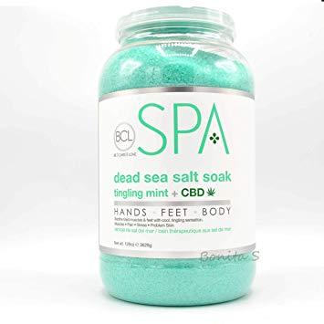 BCL Spa Dead Sea Salt Soak Tingling Mint (128 oz)