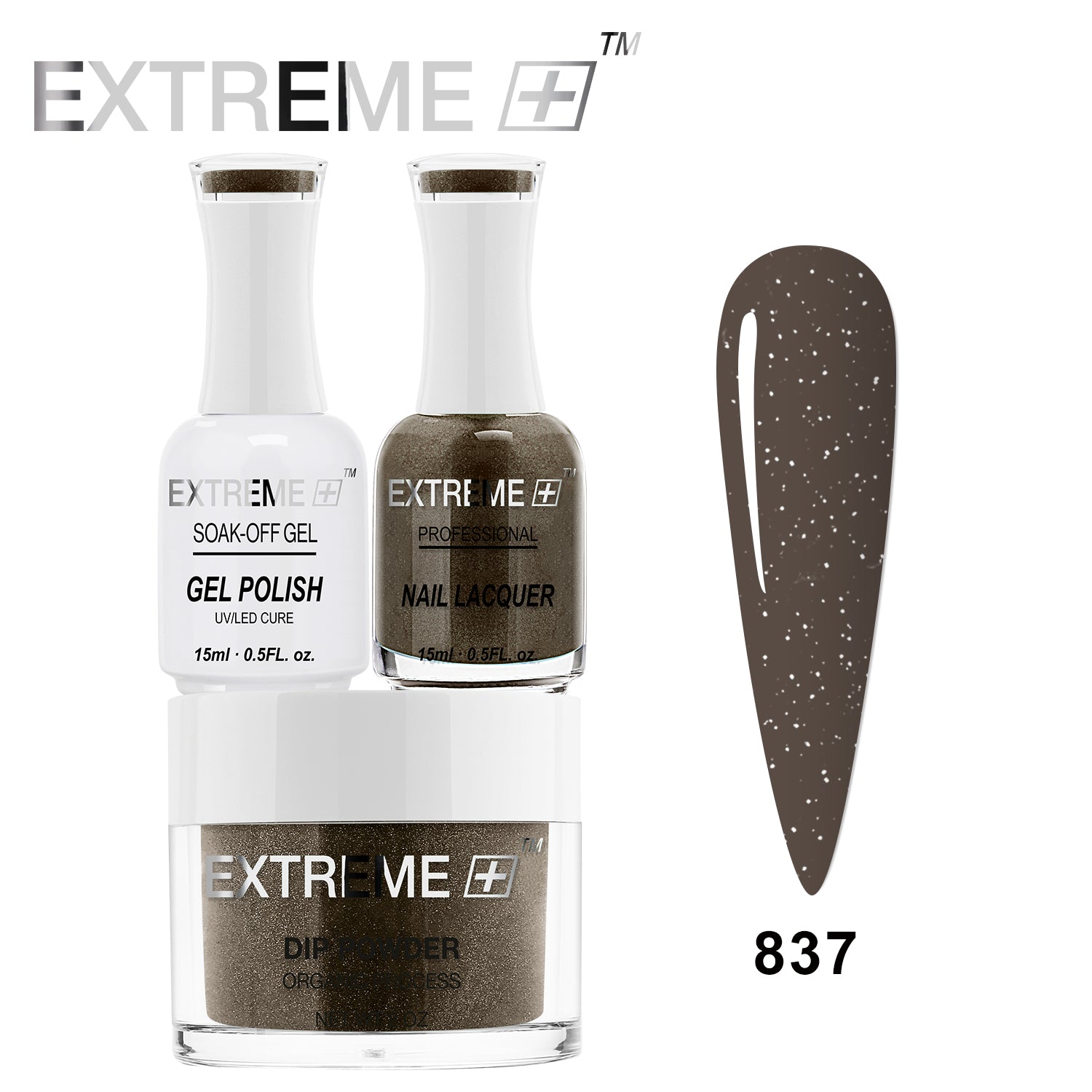 EXTREME+ 3 in 1 Combo Set - Gel, Lacquer, & Dip - #837