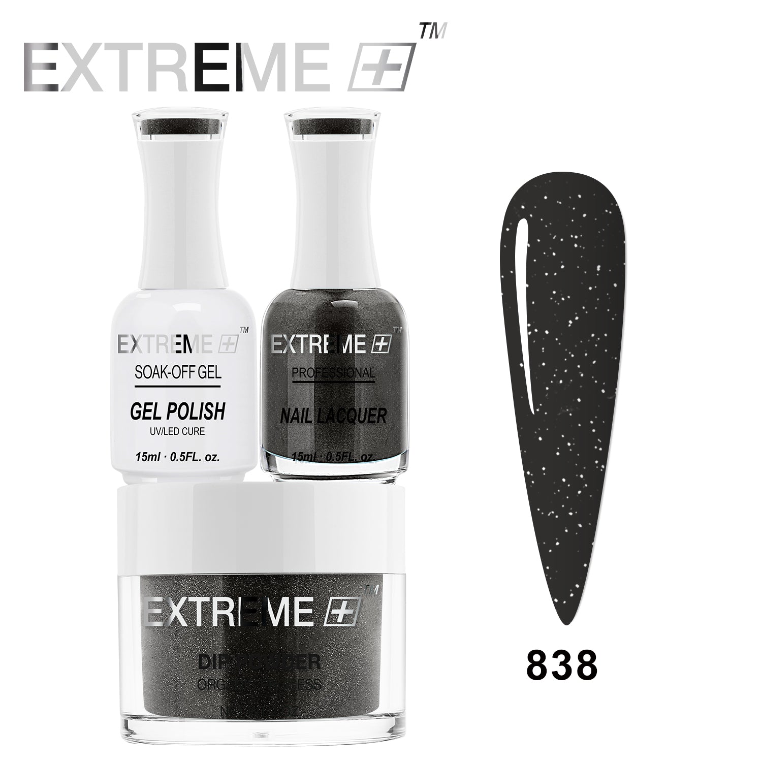 EXTREME+ 3 in 1 Combo Set - Gel, Lacquer, & Dip - #838