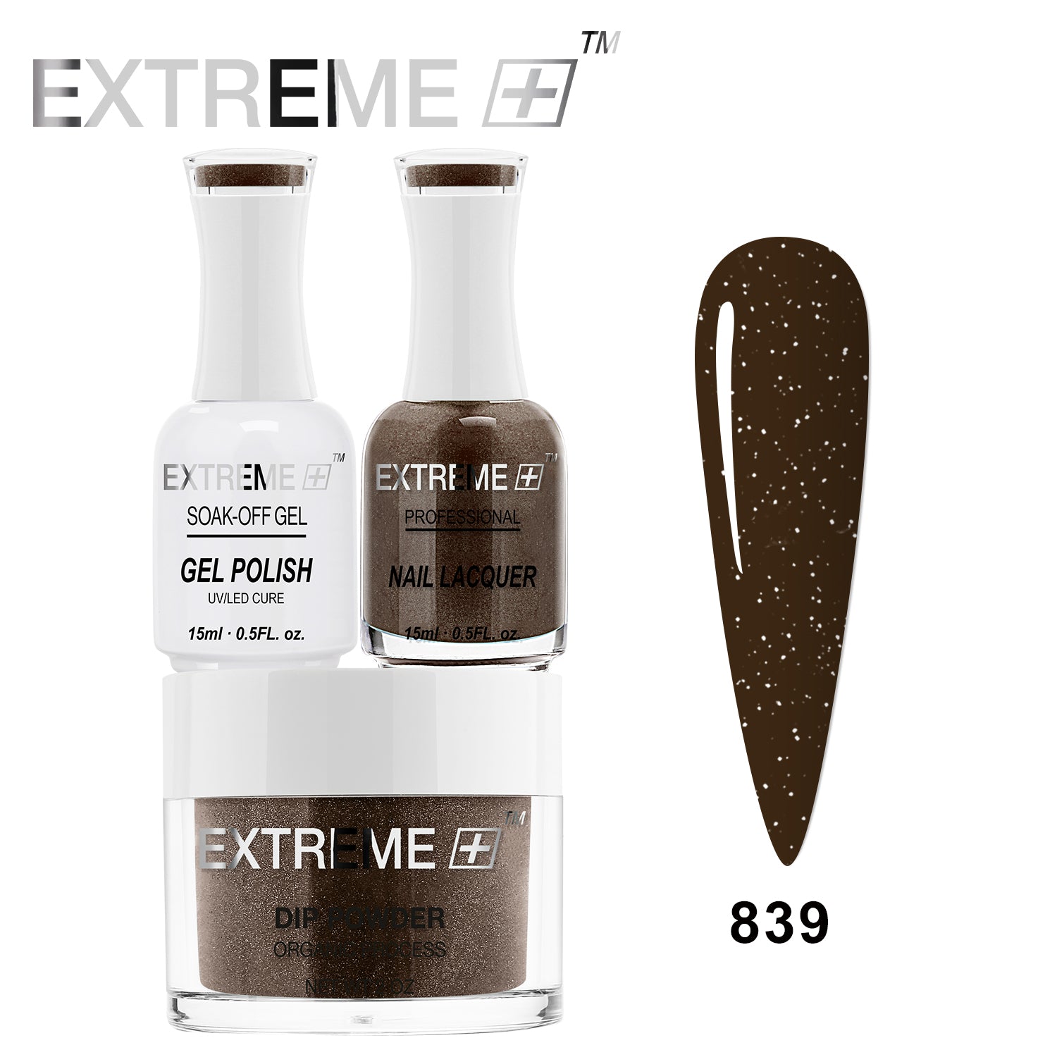 EXTREME+ 3 in 1 Combo Set - Gel, Lacquer, & Dip - #839