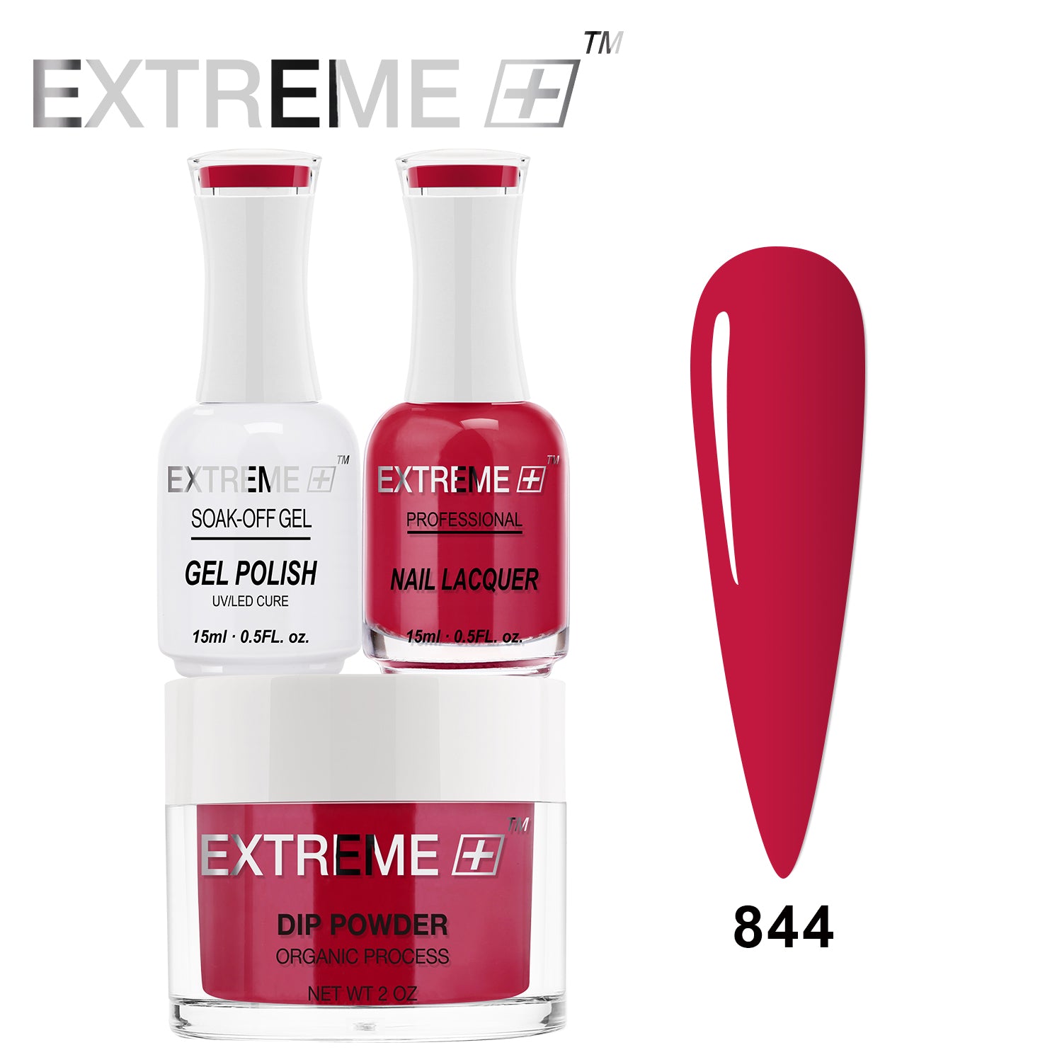 EXTREME+ 3 in 1 Combo Set - Gel, Lacquer, & Dip - #844