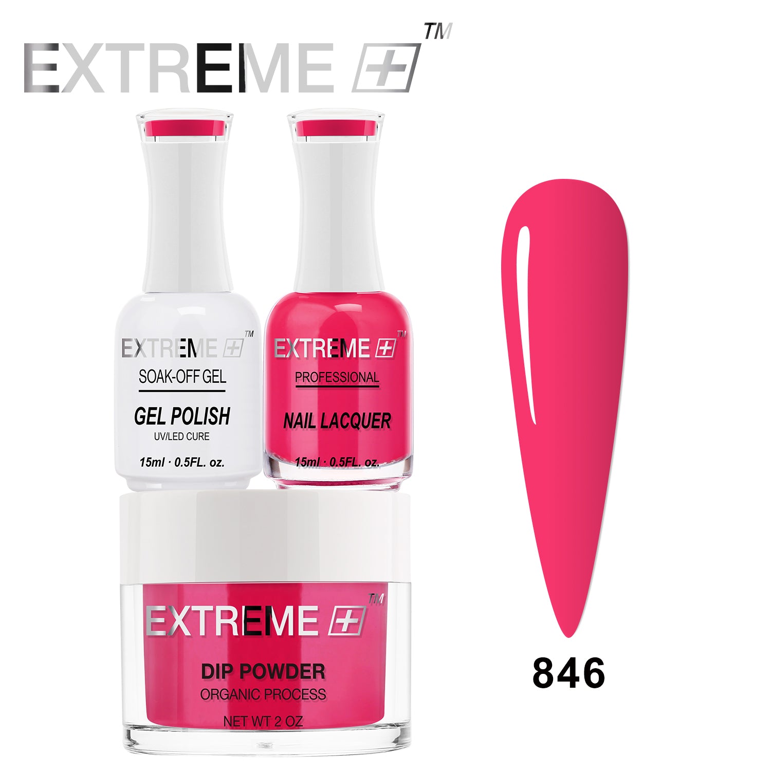 EXTREME+ 3 in 1 Combo Set - Gel, Lacquer, & Dip - #846