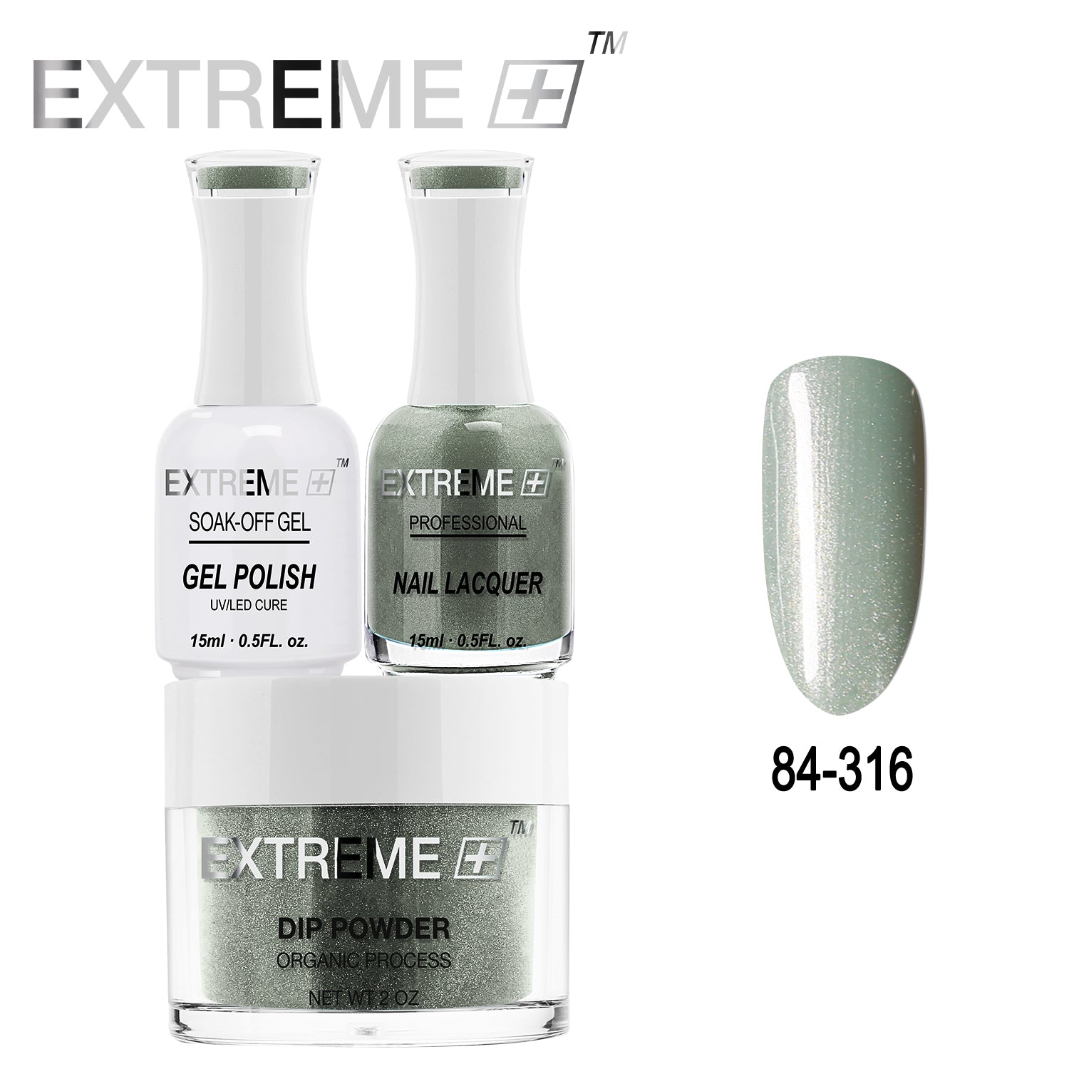 EXTREME+ All-in-One 3-in-1 Combo Set - Dip Powder, Gel Polish, and Nail Lacquer #084