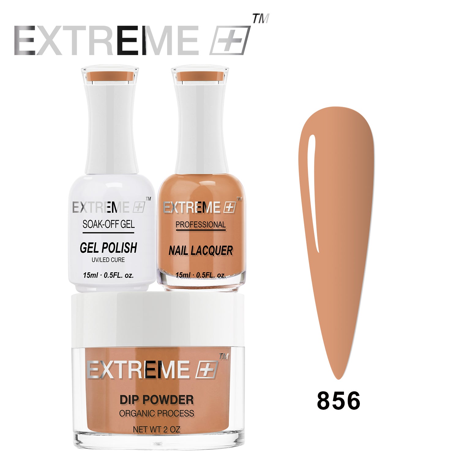 EXTREME+ 3 in 1 Combo Set - Gel, Lacquer, & Dip - #856