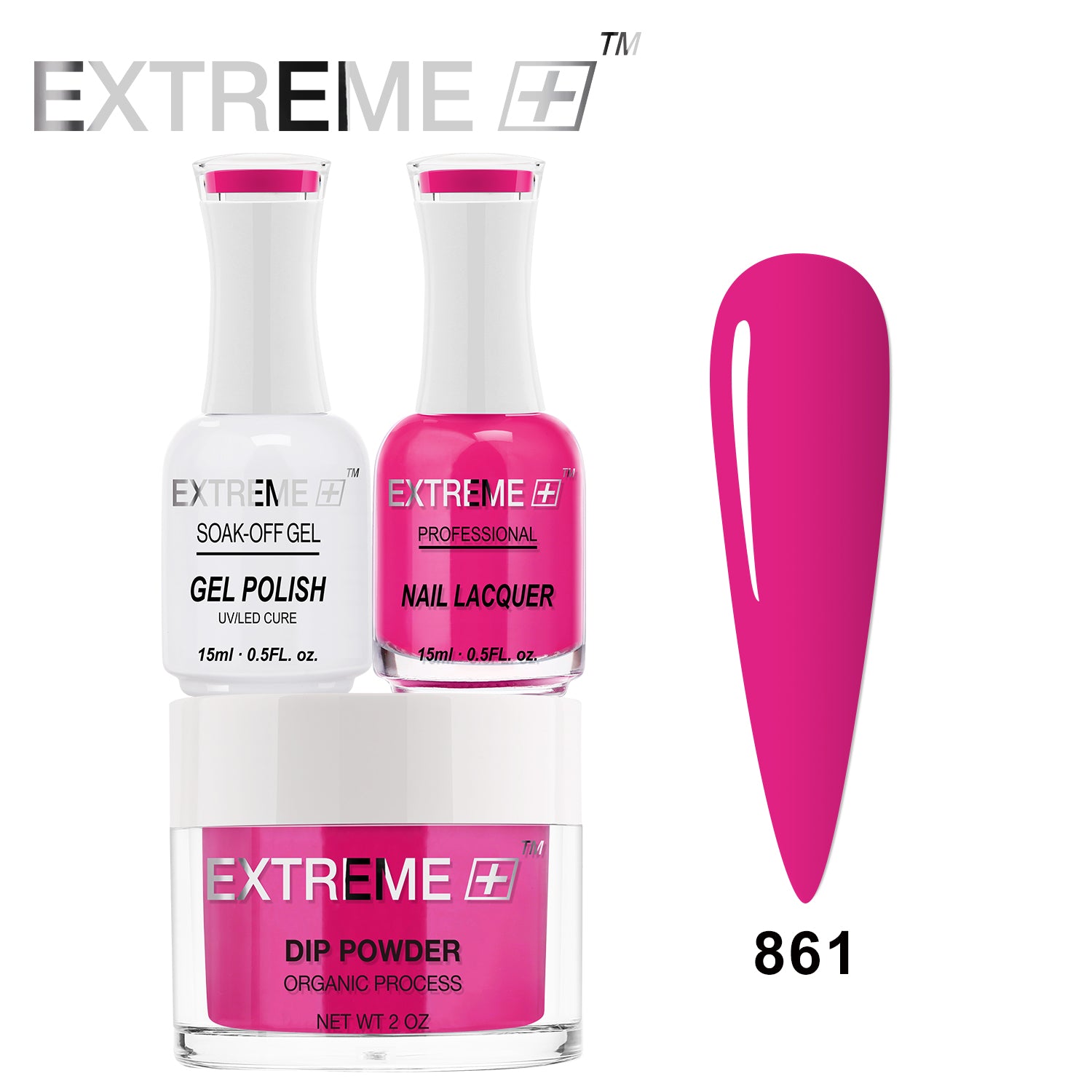 EXTREME+ 3 in 1 Combo Set - Gel, Lacquer, & Dip - #861