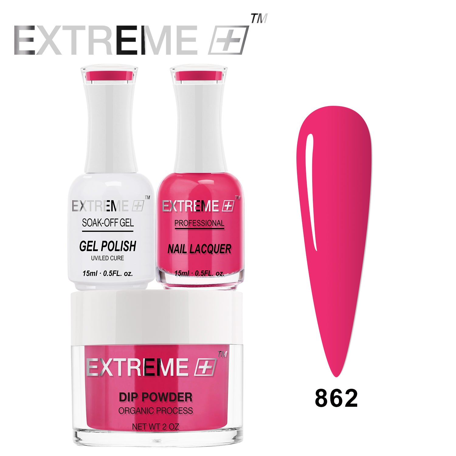 EXTREME+ 3 in 1 Combo Set - Gel, Lacquer, & Dip - #862