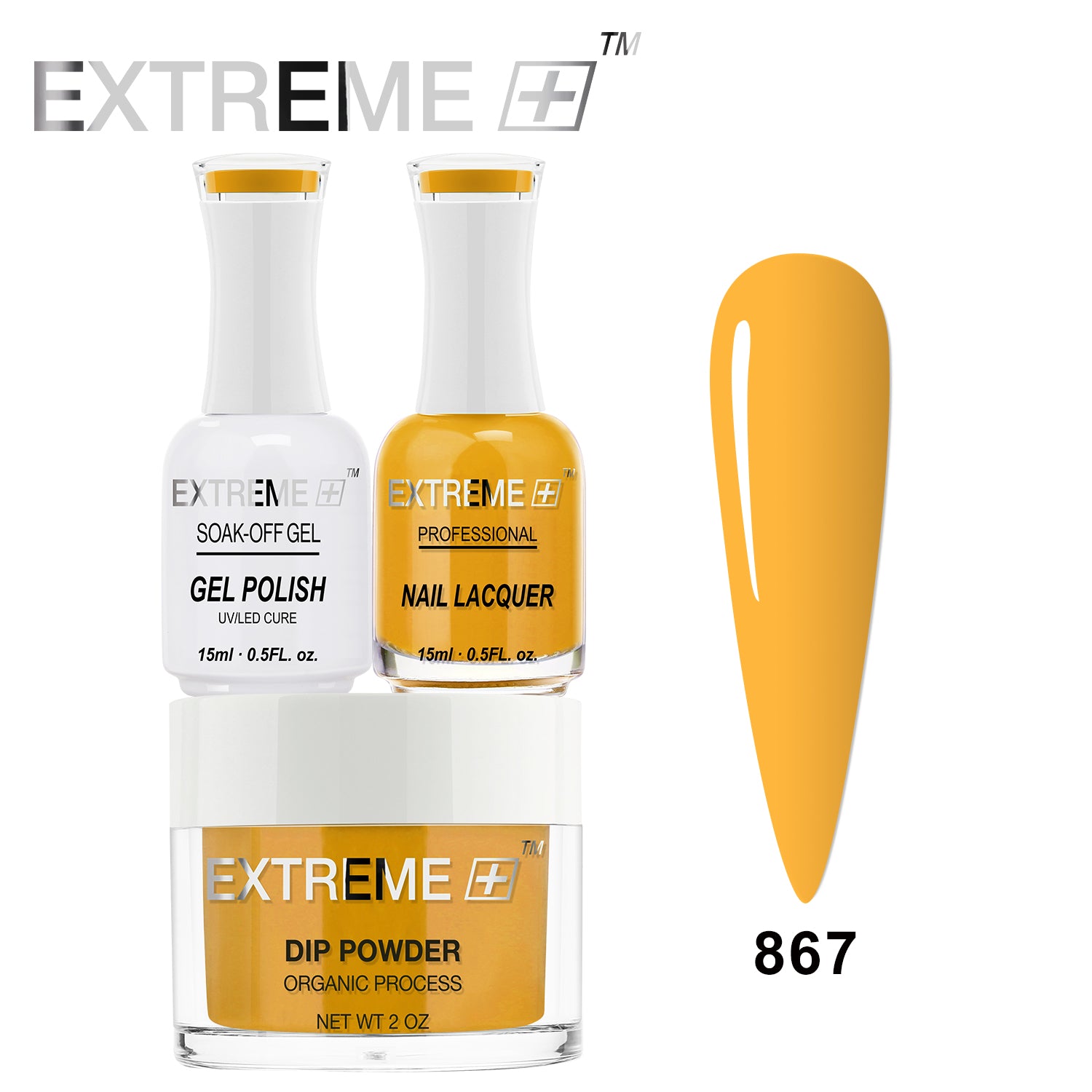 EXTREME+ 3 in 1 Combo Set - Gel, Lacquer, & Dip - #867