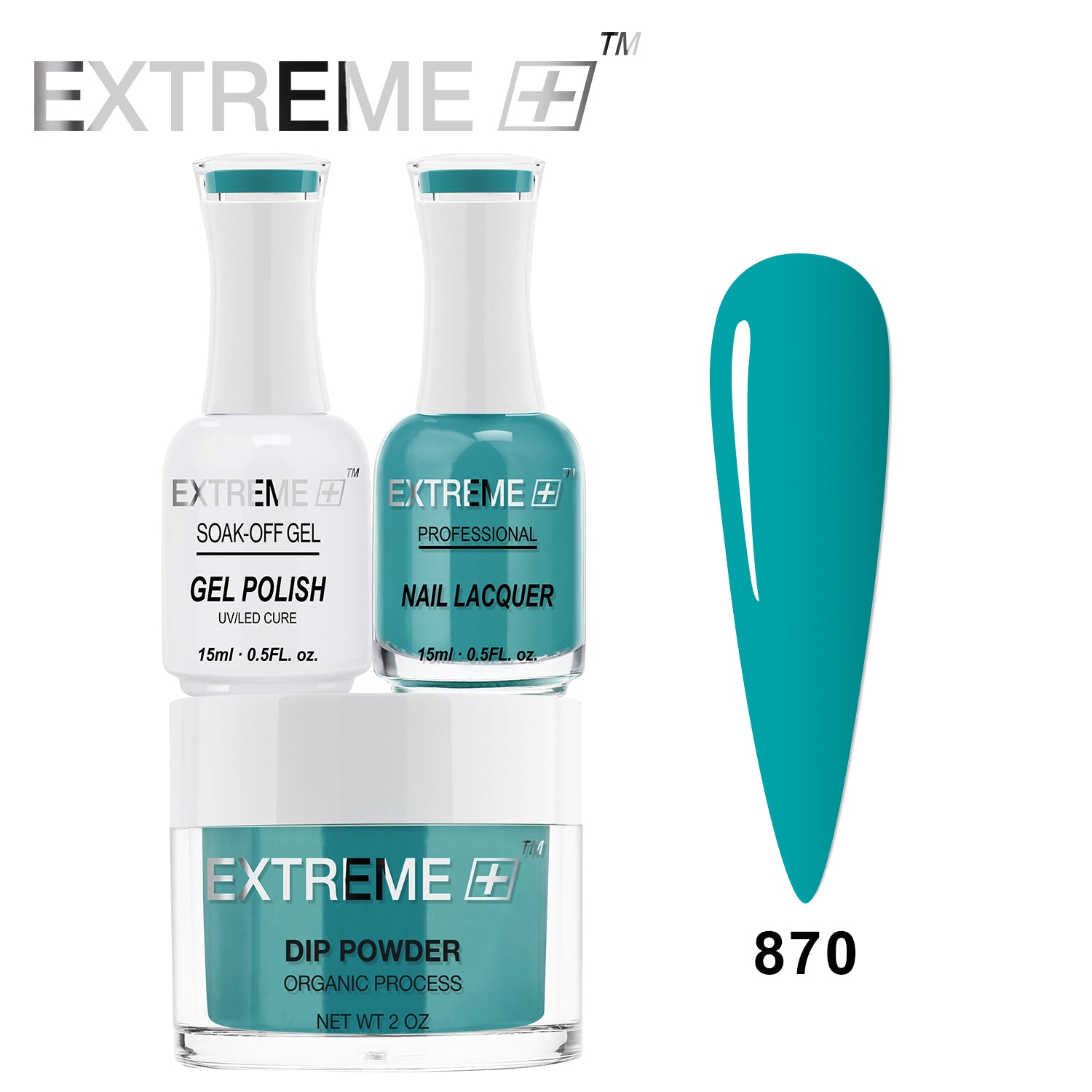 EXTREME+ 3 in 1 Combo Set - Gel, Lacquer, & Dip - #870