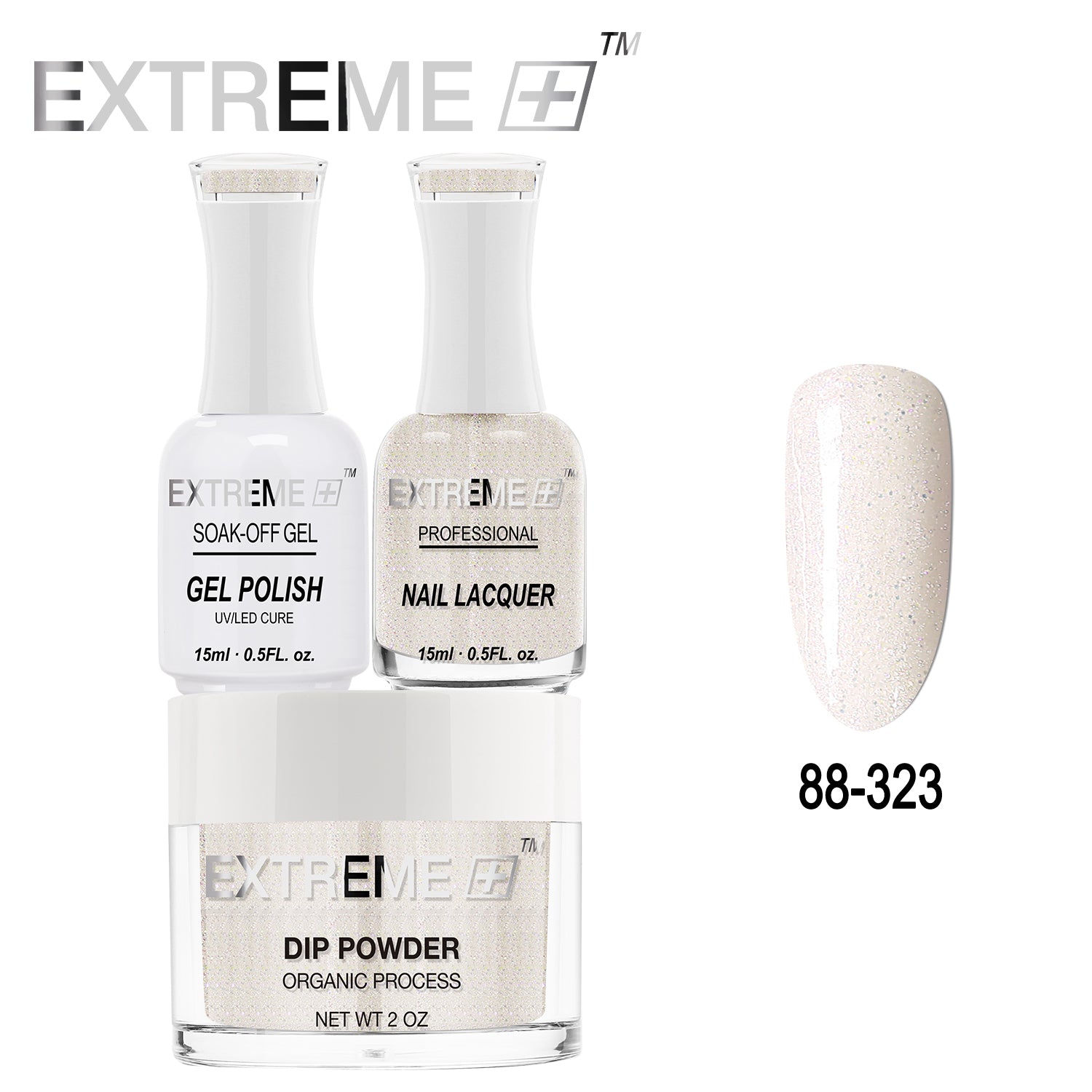 EXTREME+ All-in-One 3-in-1 Combo Set - Dip Powder, Gel Polish, and Nail Lacquer #088