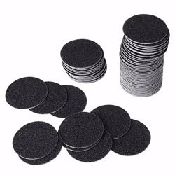 60pcs Replacement Sandpaper Discs for Polishing Craft or Electric Callus Remover Pedicure Tool, Regular Coarse 100 & 80 Grit