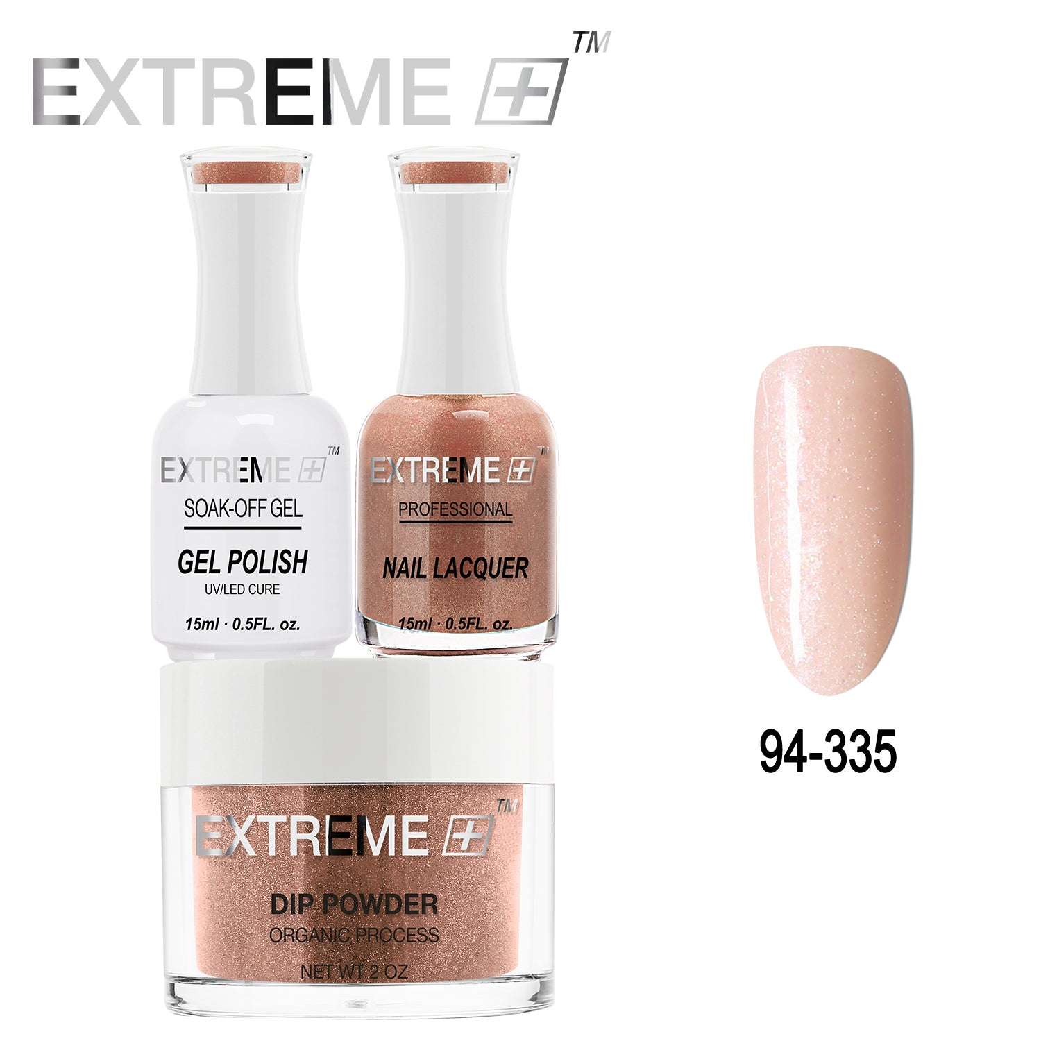 EXTREME+ All-in-One 3-in-1 Combo Set - Dip Powder, Gel Polish, and Nail Lacquer #094