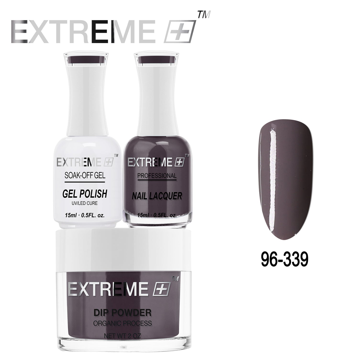 EXTREME+ All-in-One 3-in-1 Combo Set - Dip Powder, Gel Polish, and Nail Lacquer #096