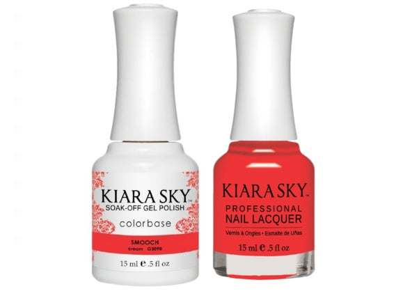Kiara Sky All-In-One GEL + MATCHING LACQUER (DUO) - 5098 SMOOCH