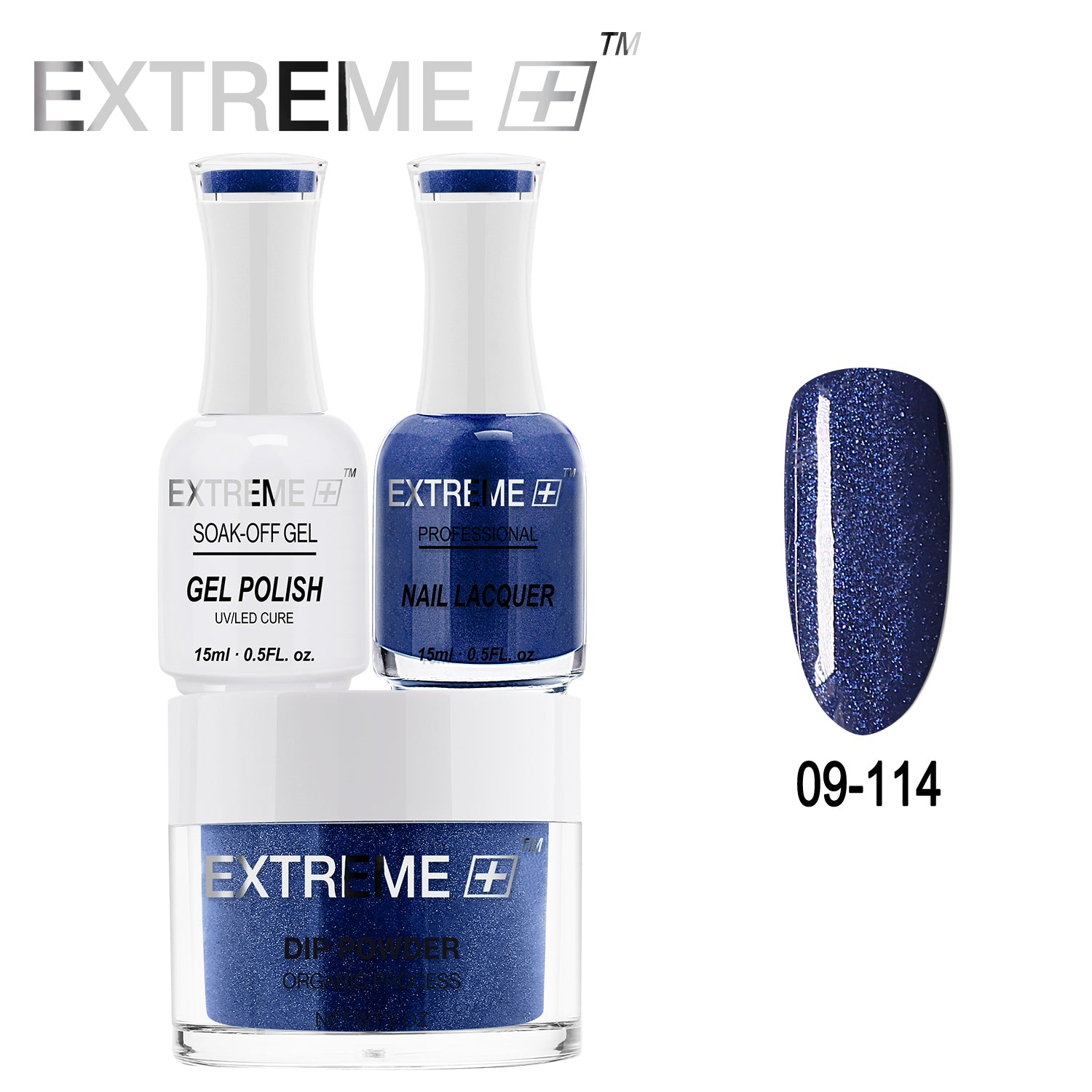 EXTREME+ All-in-One 3-in-1 Combo Set - Dip Powder, Gel Polish, and Nail Lacquer #009