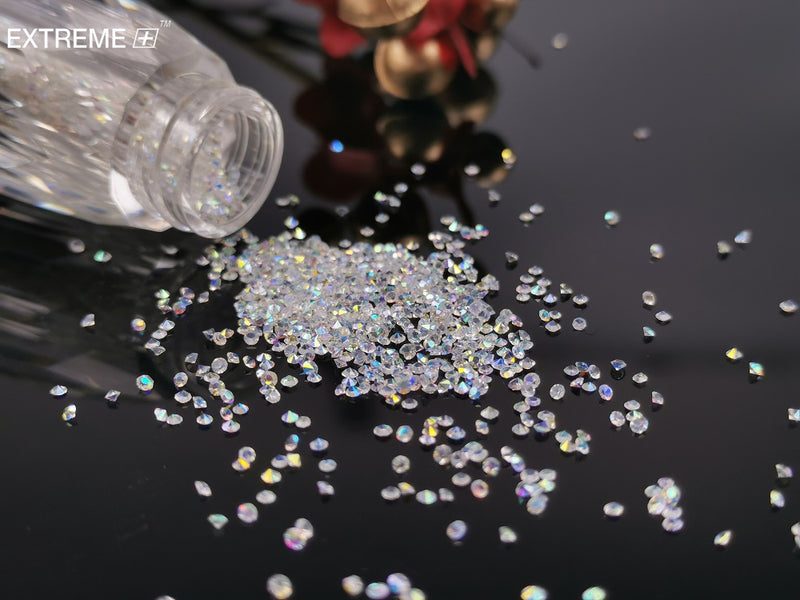 Glitter Pixie Nails Crystal Micro Beads Multicolor AB 3D Nail Art Rhinestone Decorations Manicure Accessories|Rhinestones & Decorations