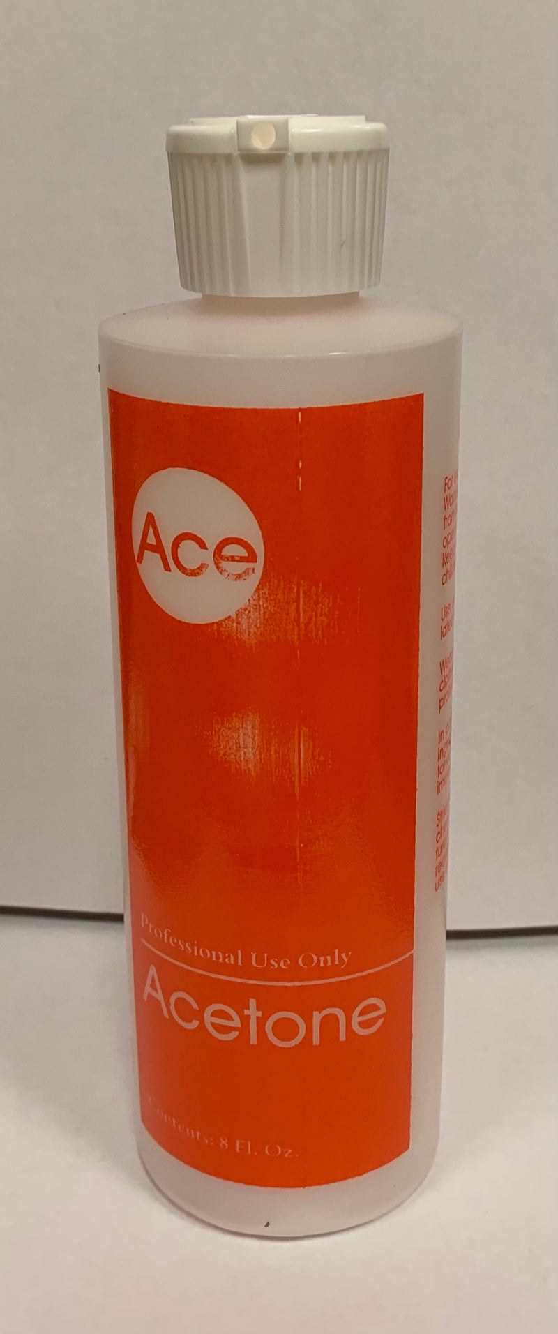 Empty Bottle 8 oz - Acetone