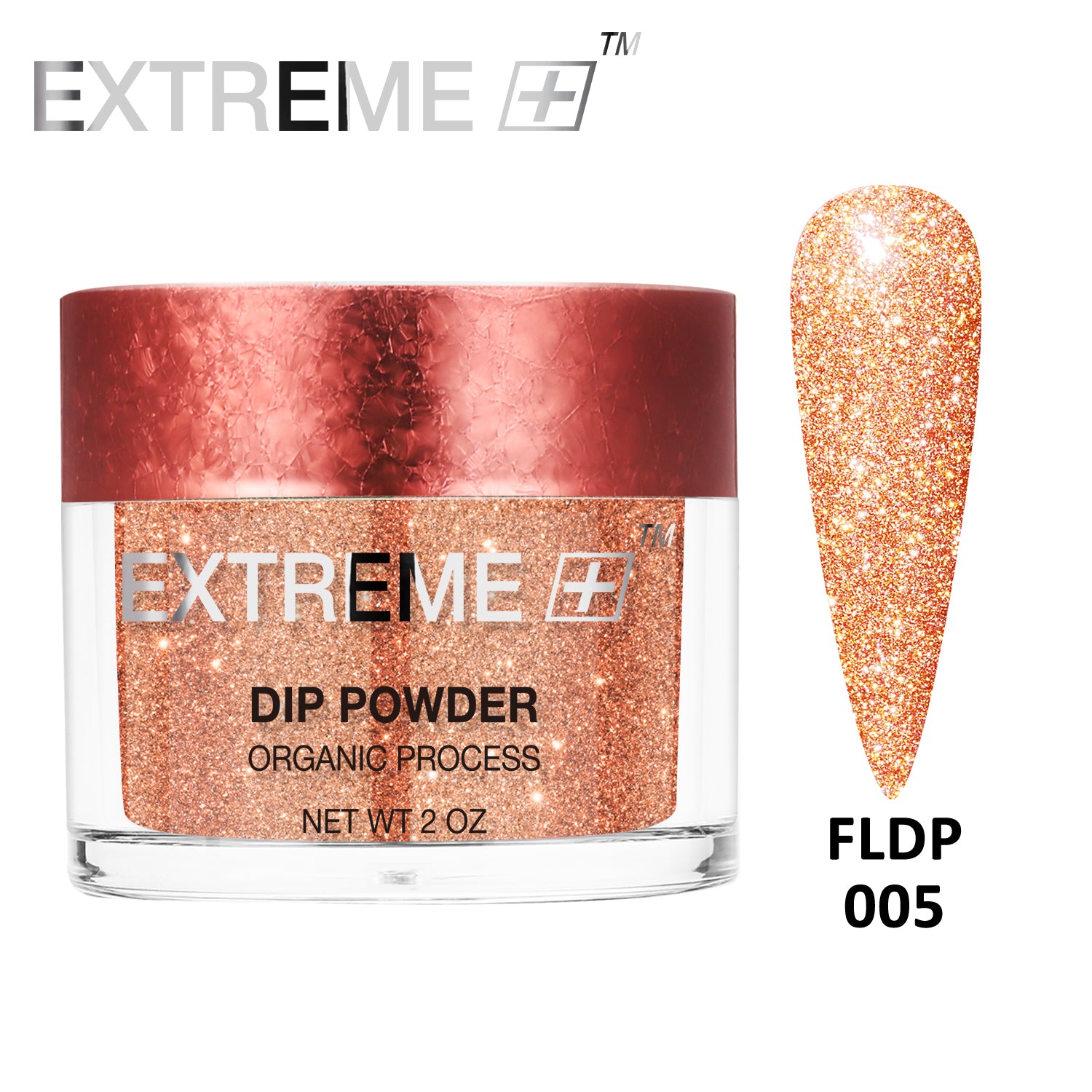 EXTREME+ Flashlight on Nail Reflective Glitter Dipping Powder - #005 Caramel