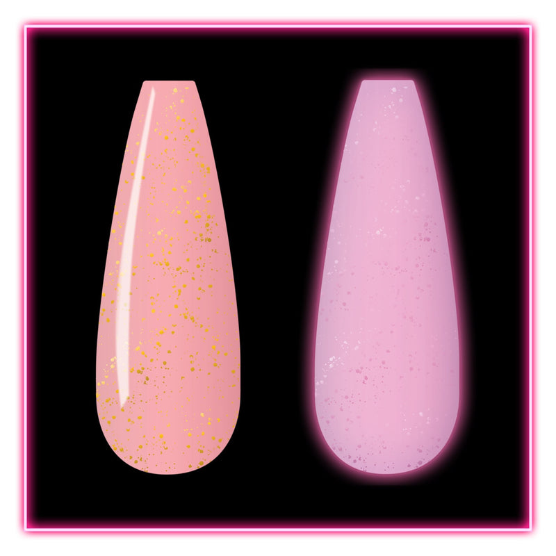 Kiara Sky Glow In Dark Dip Powder - DG125 Pink & Proper