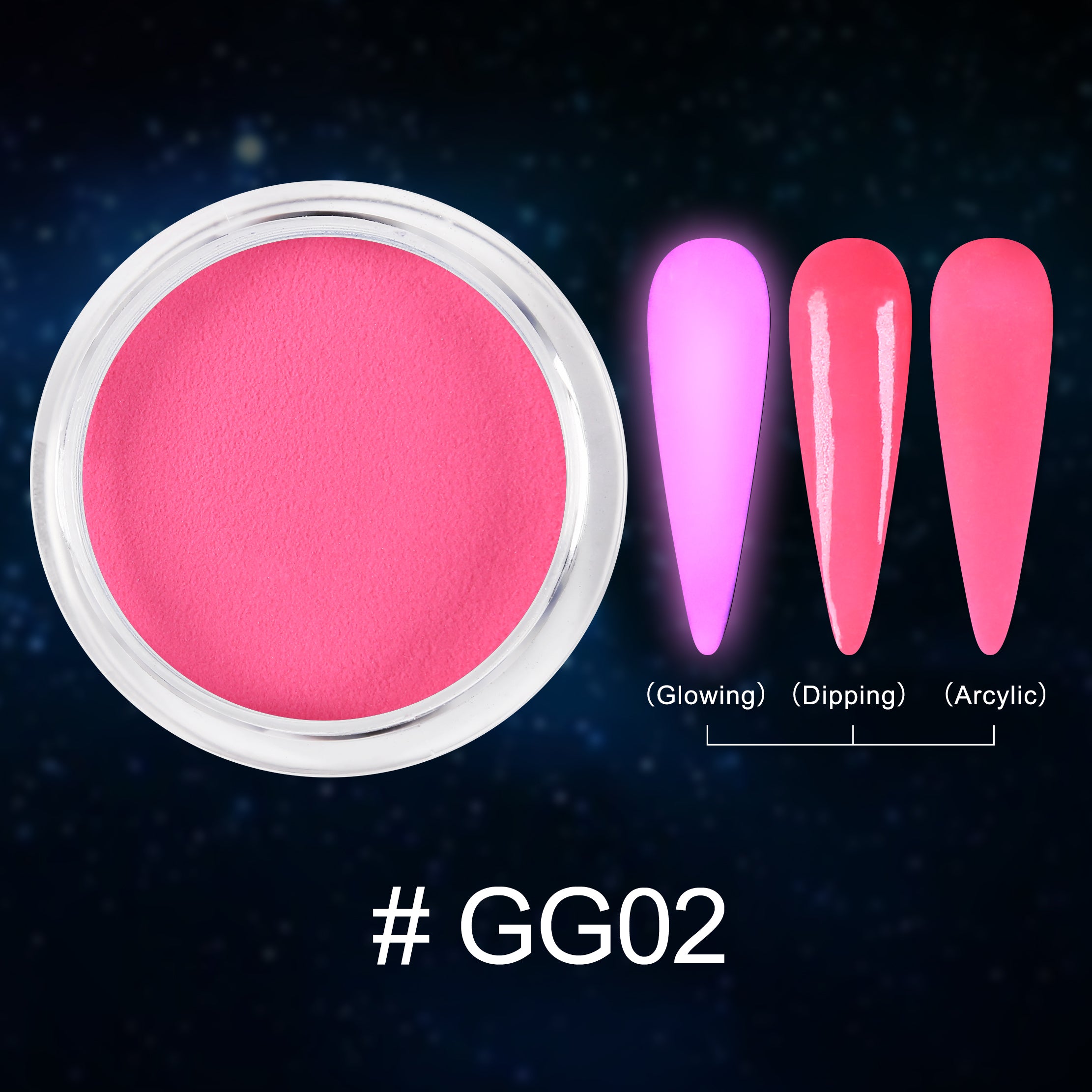 EXTREME+ SUPER Glow in the Dark Dip Powder 2 oz - #002