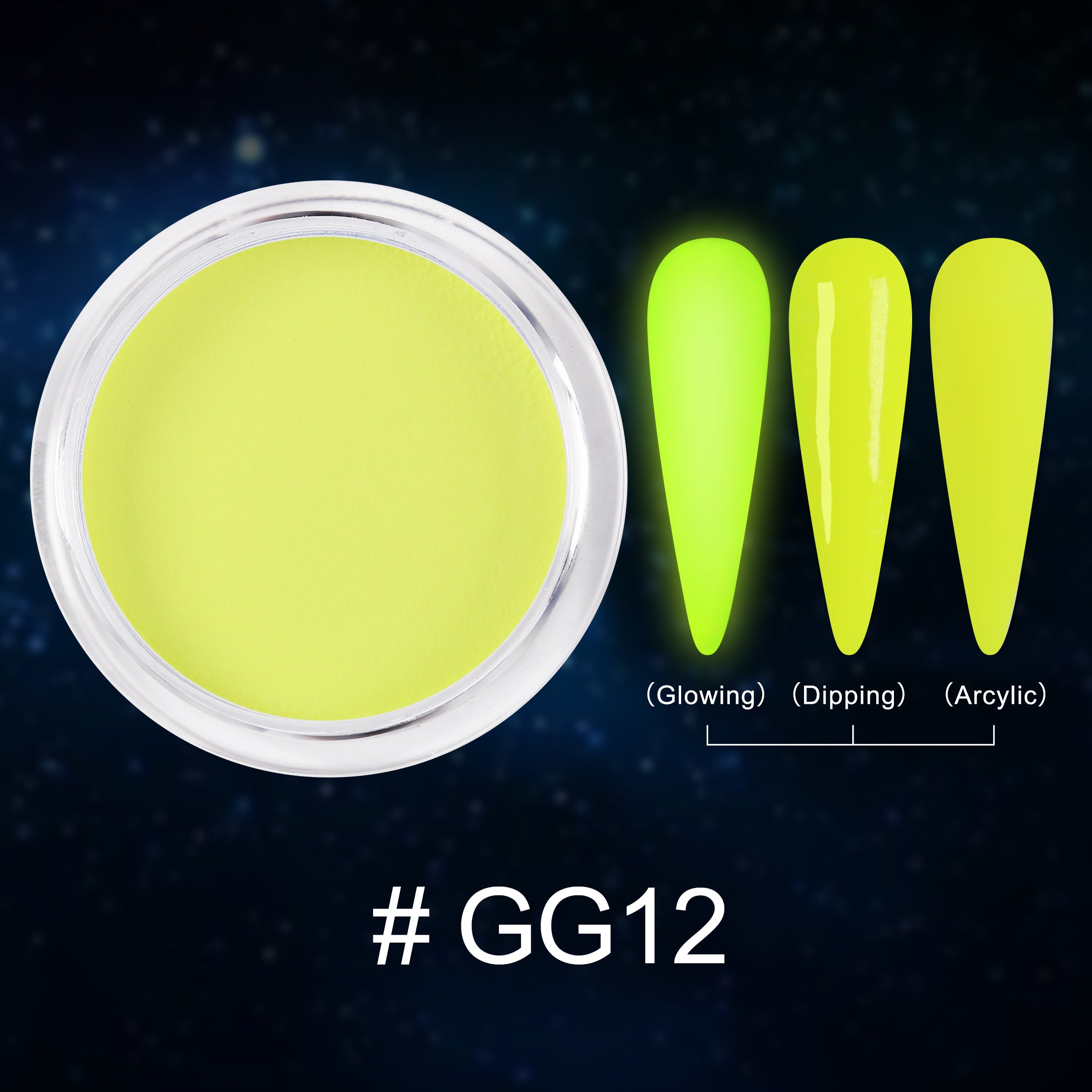 EXTREME+ SUPER Glow in the Dark Dip Powder 2 oz - #012