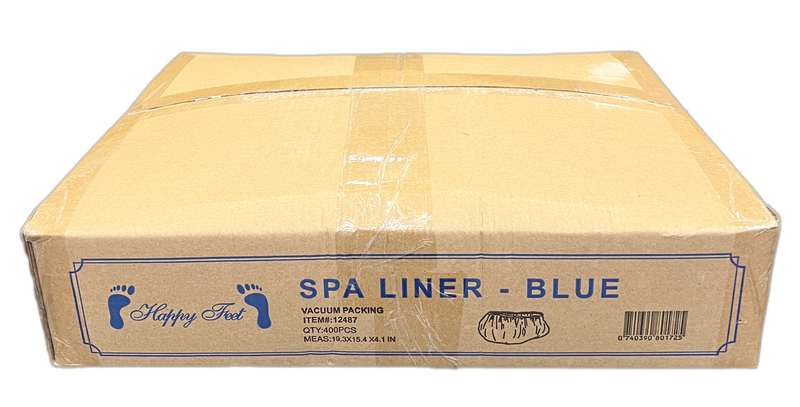 HappyFeet Disposable Pedicure Spa Liner - Blue