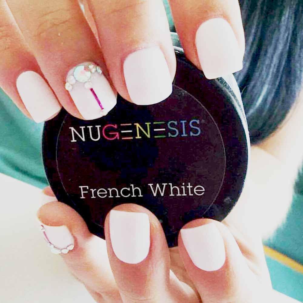 Nugenesis Dipping - Pink & White: French White 16 oz