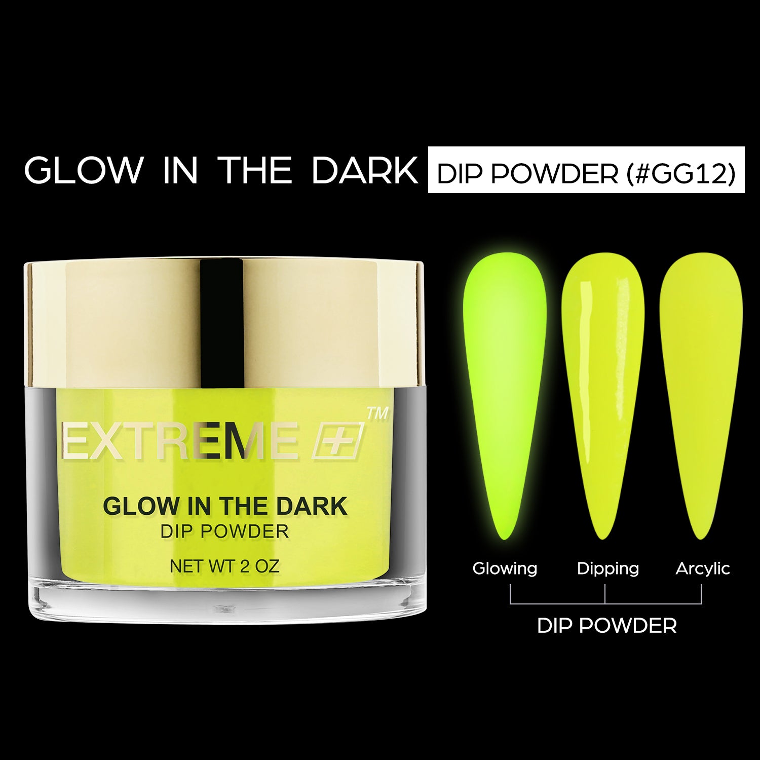 Glow in the dark dip powder best sale