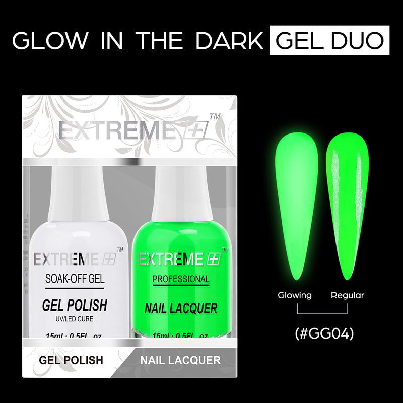 EXTREME+ Glow in the Dark Gel Matching Lacquer -
