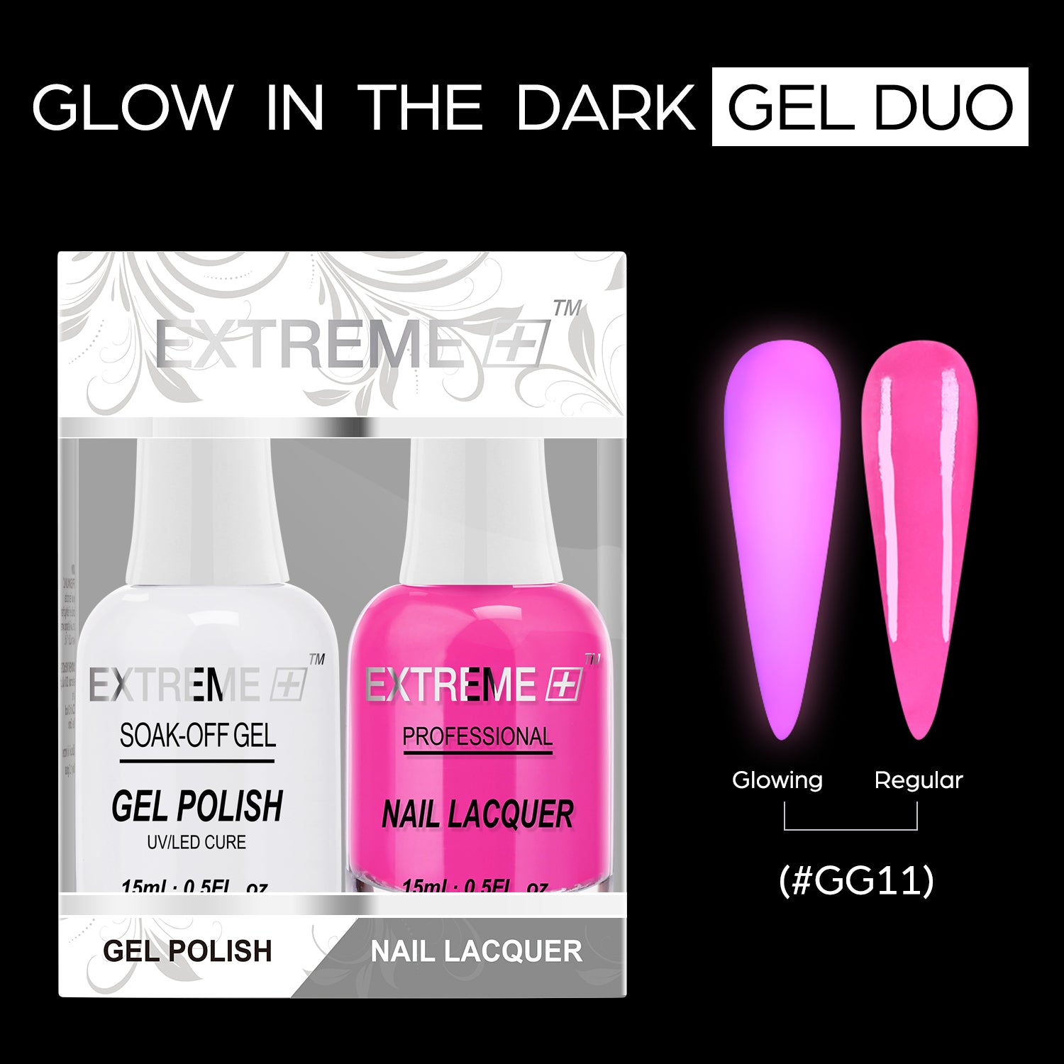 EXTREME+ Glow in the Dark Gel Matching Lacquer - #011