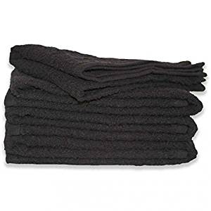 12 PCS Magna Plus Cotton Towels 100% Cotton - Black