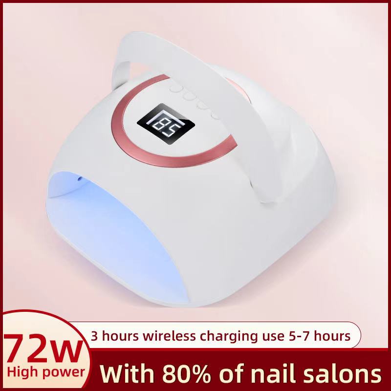 EXTREME+ Cordless & Rechargeable LED Nail Lamp 72W Wireless UV Led Nail Dryer Professional