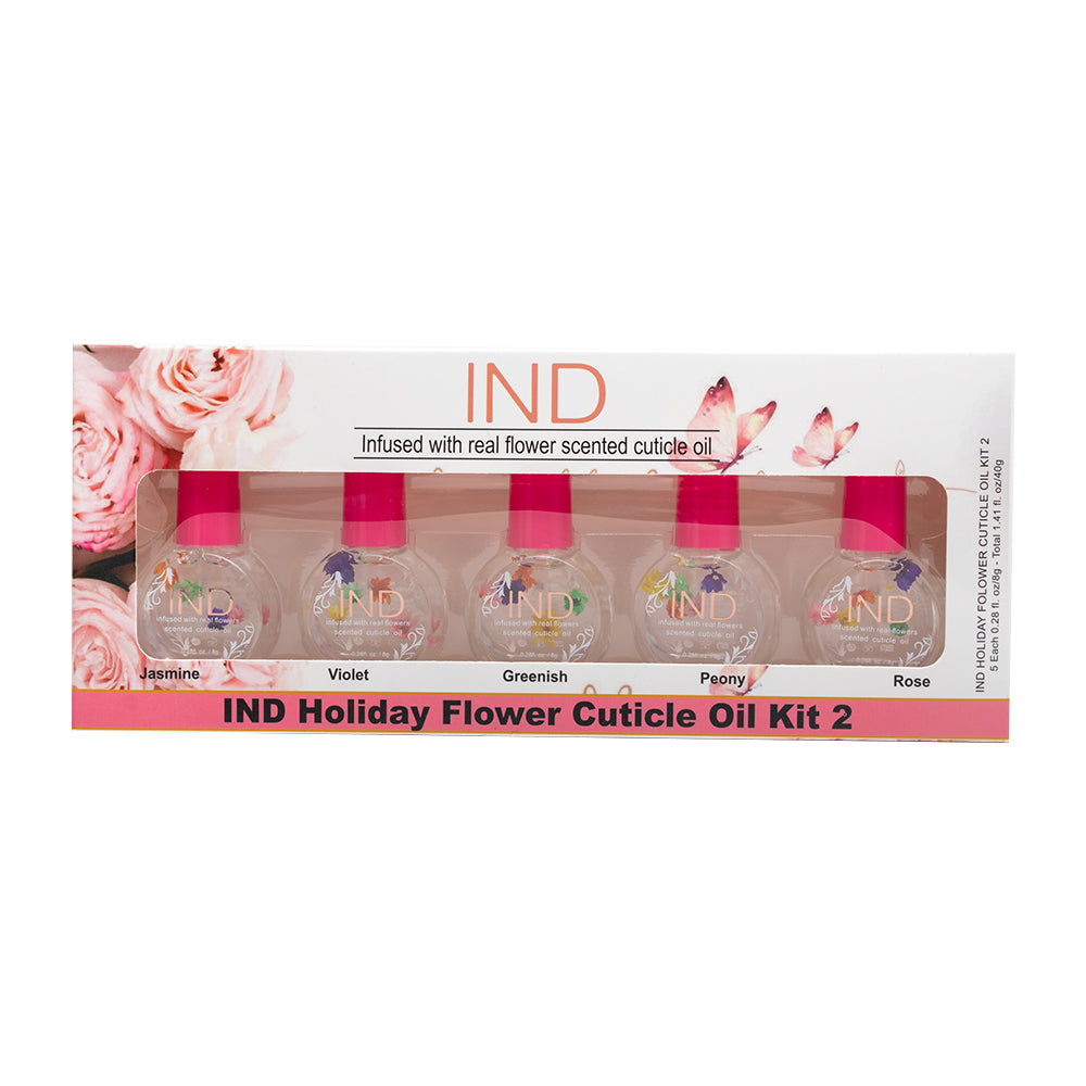 IND Holiday Flower Cuticle Oil Kit / 5pcs ( kit 2 )