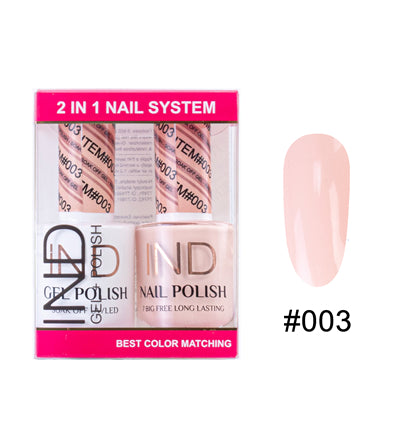 IND Nail Polish Gel & Matching Lacquer Set - #03