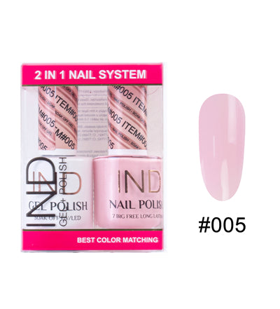 IND Nail Polish Gel & Matching Lacquer Set - #05